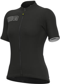 Alé Cycling Solid Color Block Kurzarm Trikot Damen schwarz (2023)