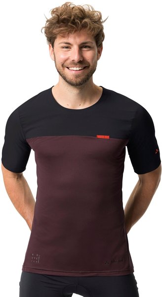 VAUDE Kuro II Kurzarm Shirt Herren rot/schwarz (2023)