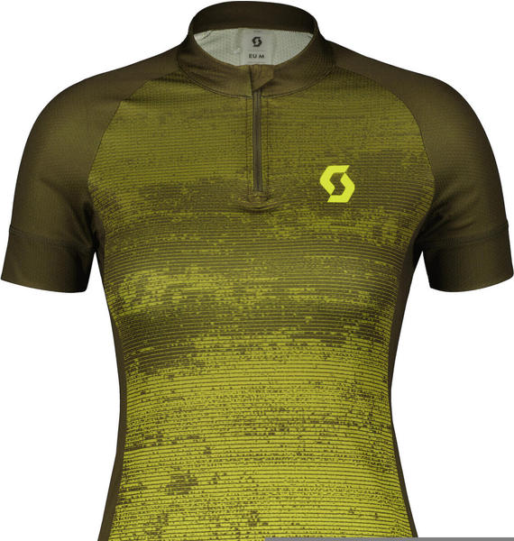 Scott Shirt W's Endurance 30 SS fir green/bitter yellow