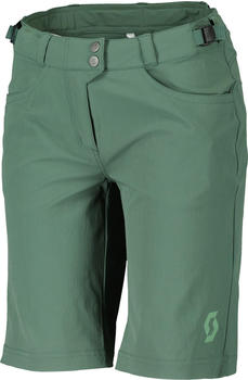 Scott Shorts W's Trail Flow With Pad smoked green