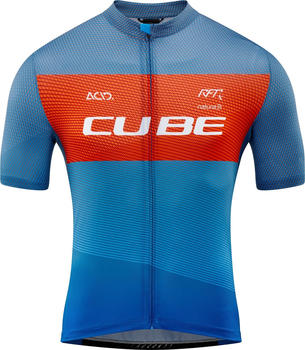 Cube TEAMLINE Trikot CMPT kurzarm blue´n´red´n´grey