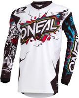 ONeal 002E-94S, ONeal Element Villain, Trikot Kinder - Wei&szlig;/Schwarz/Blau - L
