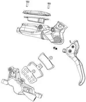 SRAM Guide Rsc/ult G2 Lever 6 Units black