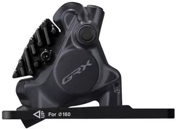 Shimano Br-rx410-r 2-p Grx Flat Mount Vorderer Scheibenbremssattel One Size Black