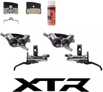 Shimano XTR BL-M9220/BR-M9220 Hydraulische Scheibenbremse 4-Kolben Upgrade Kit (BL-M9220/BR-M9220)