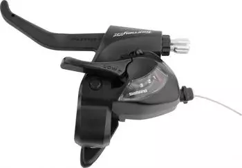 Shimano Tourney TX ST-TX800 Schalt-/Bremshebel links 3-fach, schwarz (ESTTX800LBL)
