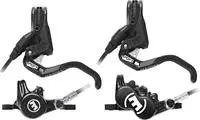 Magura 2701389, Magura MT Trail Sport Carbotecture v+h Set Scheibenbremse Satz (VR +