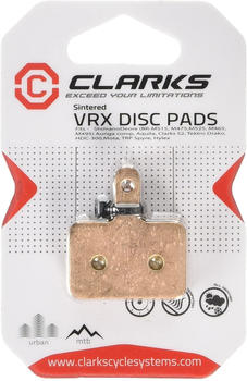 Clarks Cycle Systems Clarks Sintered Disc Brake Pad BR-M515 Tektro, Black