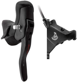 Campagnolo Super Record Hydraulic Eps 160 Mm Left Brake Lever With Shifter Schwarz 2s