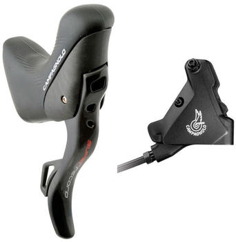 Campagnolo Super Record Hydraulic Eps 160 Mm Right Brake Lever With Shifter Schwarz 12s