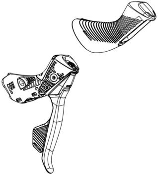 SRAM Rival Axs Disc Brake Lever With Electronic Shifter Left Schwarz