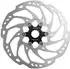 Shimano Slx Center Lock Ice Tec Brake Disc Schwarz,silver 180 mm