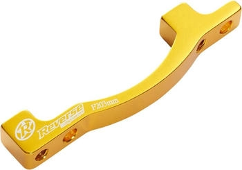 Reverse Scheibenbremsen Adapter PM-PM von 160 auf 203mm gold