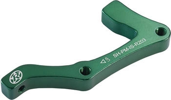 Reverse Scheibenbremsen Adapter Shimano IS-PM 203 hinten grün