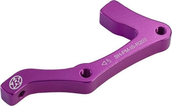Reverse Scheibenbremsen Adapter Shimano IS-PM 203 hinten lila