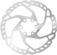 Shimano ESMRT66LL, Shimano SLX SM-RT66 220mm 6-Loch Bremsscheibe-Silber-One Size,