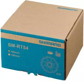 Shimano Sm-rt54 Cl Brake Disc 10 Einheiten 160 mm Silver