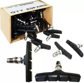 Fibrax SH104 V-Brake Bremsschuhe 70mm symmetrisch, 25 Paar (806100006)