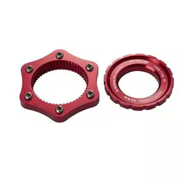 Reverse Center Lock auf 6-Loch Adapter, rot