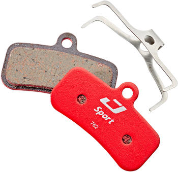 Jagwire Sport Semi-Metallic Bremsbeläge für Shimano Saint/Zee | TRP Quadiem/Slate 1 Paar rot