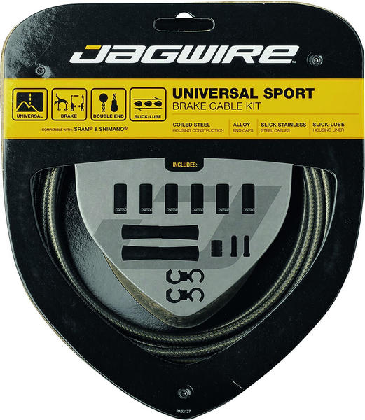 Jagwire Sport Universal Bremszugset für Shimano/carbon silber