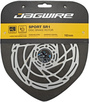 Jagwire Sport SR1 Bremsscheibe 6-Loch silver 180mm