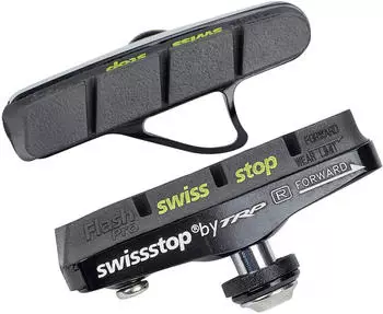 SwissStop Full FlashPro Bremsbel&auml;ge f&uuml;r Shimano/SRAM Carbon schwarz 2020 Felgenbremsbel&auml;ge