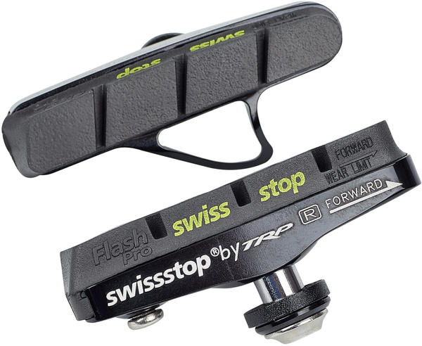 SwissStop Full FlashPro Bremsbeläge für Shimano/SRAM Carbon schwarz 2020 Felgenbremsbeläge