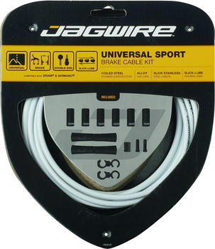 Jagwire Sport Universal Bremszugset für Shimano/SRAM weiß