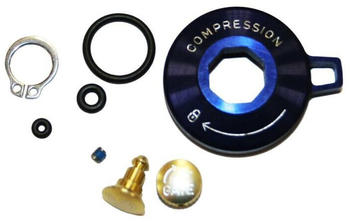 RockShox Compression Damper Knob Kit Crown Aluminium W/cir/clip/recon Gold/revelation Schwarz