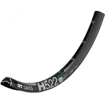DT Swiss H 522 27.5" 25 Mm Std Vi Disc Tubeless Mtb-felge 27.5" 28H Black