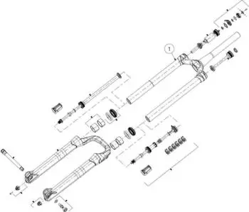 Manitou Standrohreinheit Mattoc 3 Pro 80 Schwarz 29" Boost