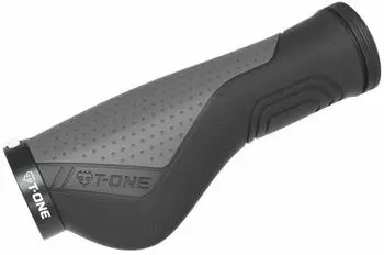 T-one Griffe Ripple Ergo schwarz/grau,130mm,1x Schraubensicherung