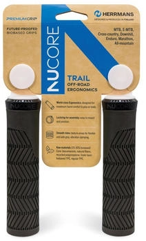 Herrmans Griffe Nucore Trail Wave 130mm, Ø 22mm, schwarz DD46 BL+BR