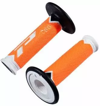 Progrip 788 Motocross Lenkergriffe Weiß/Schwarz/Fluoreszierendes Orange 22/25mm 115mm (PA078800WAFN)