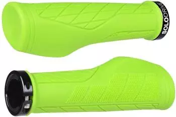 LuxusKollektion Fahrradgriffe ergonomisch, rutschfest, Gummi, Single Lock-on, grün, 22,2mm