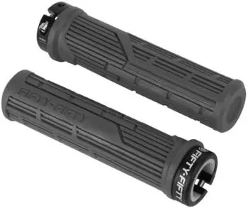 LuxusKollektion MTB Lock-on Fahrradgriffe, rutschfest, grau, 20-23mm