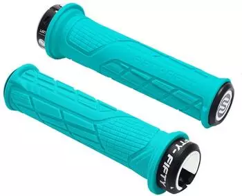 LuxusKollektion MTB Fahrradgriffe Single Lock-on, Gummi, türkis, 140mm