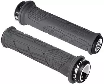 LuxusKollektion Fahrradgriffe MTB Single Lock-on, Gummi, grau