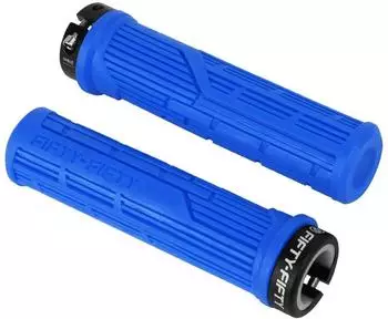 LuxusKollektion MTB Lock-on Fahrradgriffe, weich, rutschfest, blau, 20-23mm