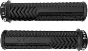 Peaty's Monarch Pro Grips Knurl BMX & Ebike, schwarz