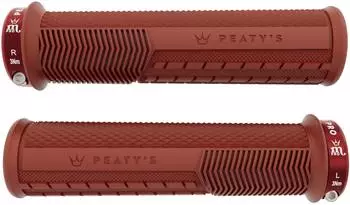 Peaty's Monarch Pro Knurl Griffe ziegelrot 32mm