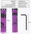LuxusKollektion Fahrradgriffe MTB ergonomisch 22mm, Gummi, violett, Aluminium Lock