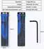 LuxusKollektion Fahrradgriffe ergonomisch 22mm Gummi/Aluminium, blau