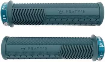 Peaty's Monarch Pro Knurl Lock-On Lenkergriffe, Thick, Storm Blue