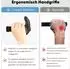 LuxusKollektion Ergonomische Fahrradgriffe Lock-On mit Horn, 22mm, grau
