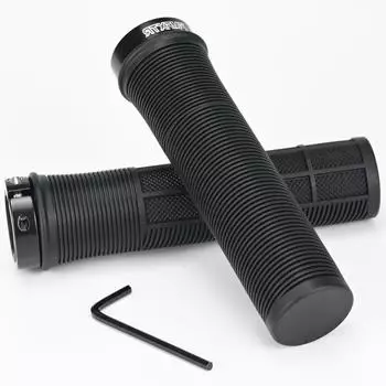 LuxusKollektion Fahrradgriffe MTB 22mm Gummi, ergonomisch, schwarz