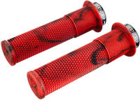 DMR MTB-Griffe Brendog Death Grip Dick Lock-On, Marble Red Rot