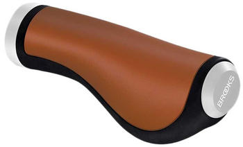 Brooks England Ergonomic Leather Grips Orange 130 / 100 mm