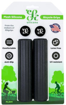 ESIgrips Plush Silicone Handlebars Schwarz